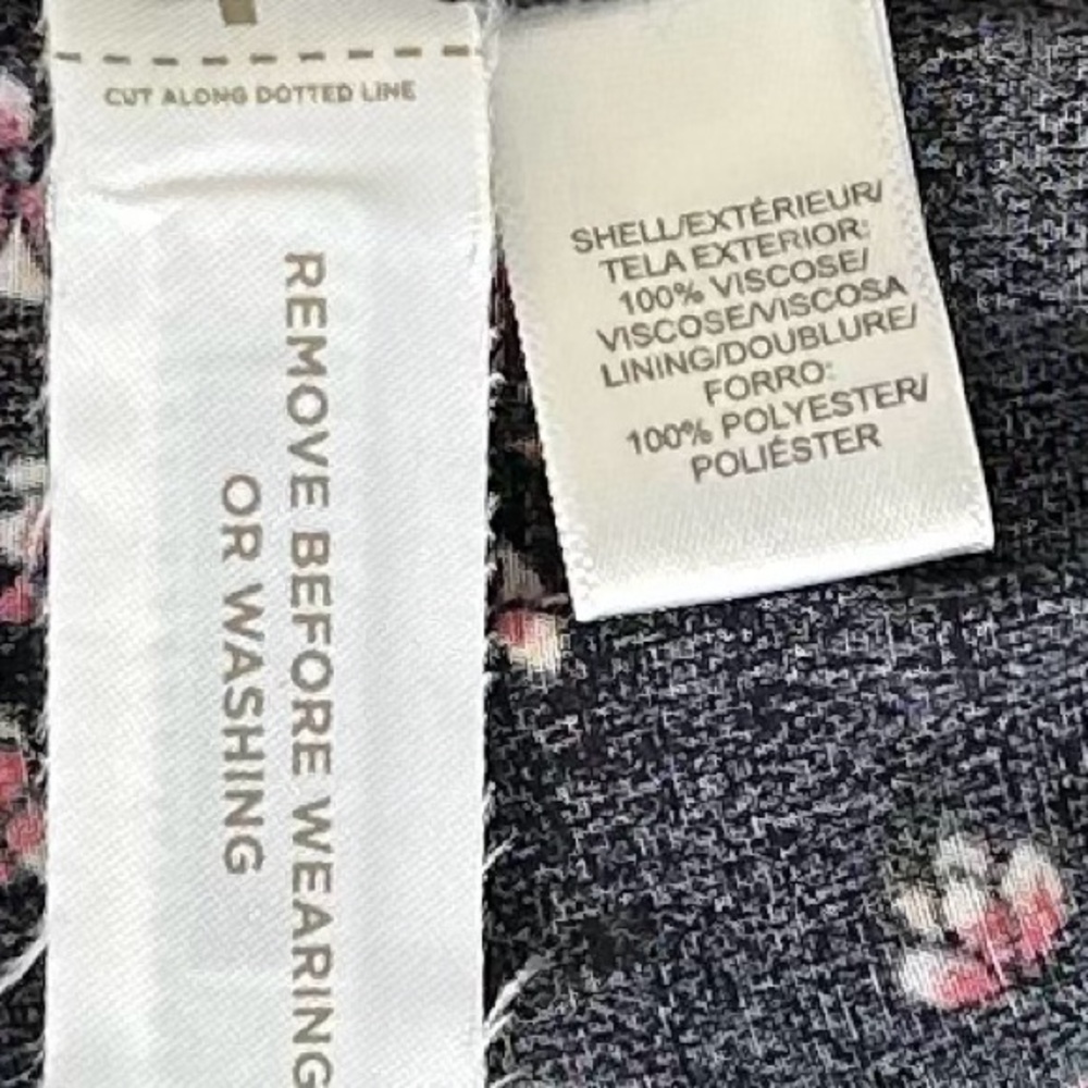 LOFT PETITES NWT! Women’s Sleeveless Jumpsuit Cherry Blossom Floral BlkPink XXSP - Picture 7 of 13